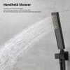LOVMOR Matte Black Waterfall Bathtub Shower Faucet Set - 3 of 4
