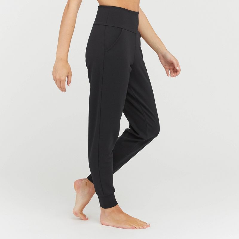 ASSETS by SPANX Women's Ponte Shaping Joggers - Black, 6 of 10