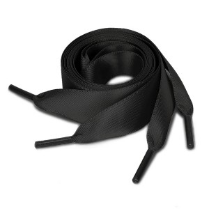 Elerevyo Women's Satin Flat Ribbon Shoelaces Sneakers Canvas Shoestrings 2 Pairs - 1 of 4