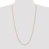 Black Bow Jewelry 1.9mm 14k Yellow Gold Diamond Cut Round Wheat Chain Necklace - 2 of 4