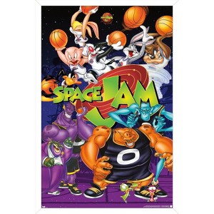 Trends International Looney Tunes: Space Jam - Collage Framed Wall Poster Prints - 1 of 4