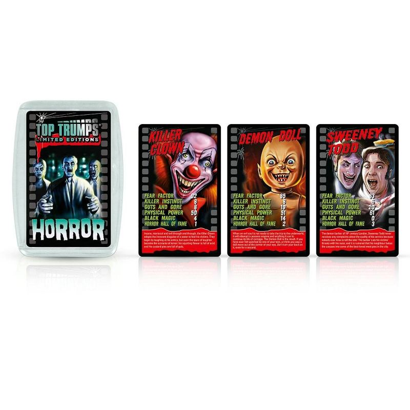 Top Trumps Horror 2020 Top Trumps Card Game w/ Glow In The Dark Case, 2 of 4