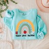 Simply Sage Market Teach Love Inspire Rainbow Lightweight Garment Dyed Sweatshirt - 3 of 4