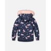 Deux par Deux Girl Two-Piece Play Snowsuit Navy Unicorn Print - 4 of 4