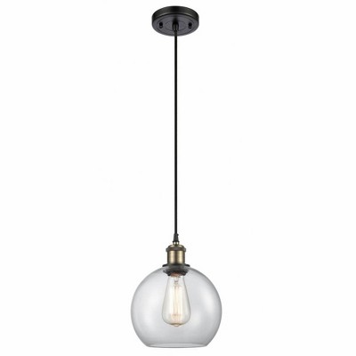 Athens - 1 Light Mini Pendant In Industrial Style-10 Inches Tall and 8 Inches Wide