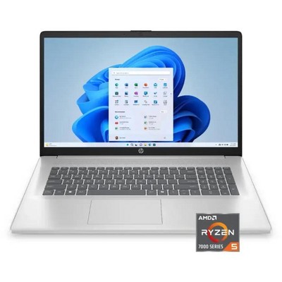HP 17.3” Full HD Laptop, AMD Ryzen 5 7520U, 8GB RAM, 512GB SSD, Windows 11 Home