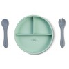 SARO "Food & Fun" 3-Piece Silicone Baby Feeding Set: Suction Plate, Spill-Proof Cup & Ergonomic Utensils for Self-Feeding - 2 of 3
