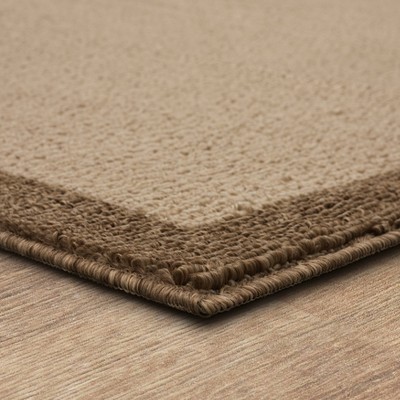 2'6"x3'10" Madison Border Washable Accent Rug Tan Threshold™ Target