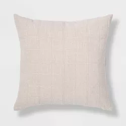 Woven Washed Windowpane Throw Pillow - Threshold™