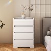 KTMBDW Dresser, 4 Drawer Dressers Chest of Drawers, Modern Tall Dresser, Wood Drawer Chest Storage Cabinet for Living Room, Hallway - 2 of 4