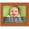 PosterPalooza | Photo Size Modernist Brown Picture Frame - UV Acrylic, Foam Board Backing, Hanging Hardware - 2 of 4