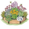 Gardener’s Supply Company Pollinator Garden Bed Elevated Cedar Planter Box | Heavy Duty Hexagon Shape w/ Aluminum Corners for Outdoor Plants & Flower - 3 of 4