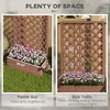 Trellis Planter Box for Climbing Plants, Raised Garden Bed w/ Trellis Lattice for Outdoor Garden - 4 of 4