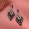 SOHI Women's Ombre Rhombus Drop Earrings - 2 of 4