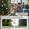 Vitalismo 2/3/4/5 ft. Artificial Topiary Cedar Tree Indoor/Outdoor Faux Cypress Trees UV Resistant Realistic Fake Tree Potted Plants(Set of 2) - 4 of 4