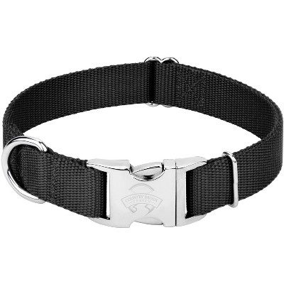 Country Brook Petz Premium Nylon Dog Collar with Metal Buckle for Small Medium Large Breeds - Vibrant 30+ Color Selection