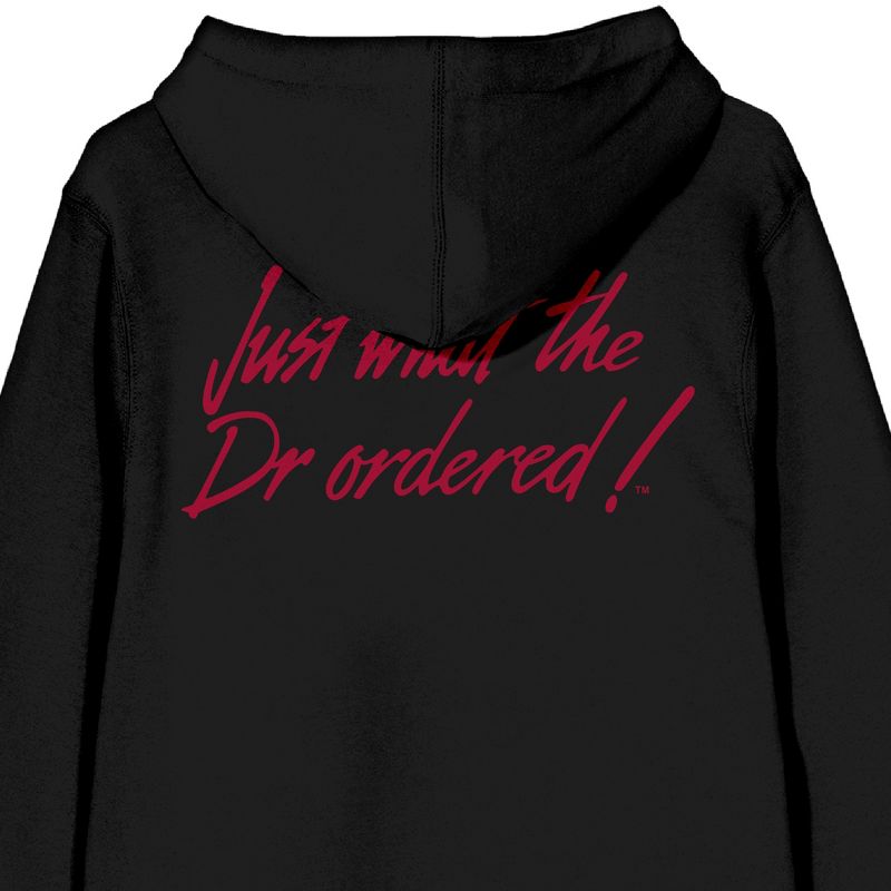 Dr. Pepper "Just What The Doctor Ordered" Men's Black Zip-Up Hoodie, 4 of 5