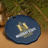 Murray State University Primary Logo Porcelain Scalloped Holiday Christmas Tree Ornament - 4 of 4