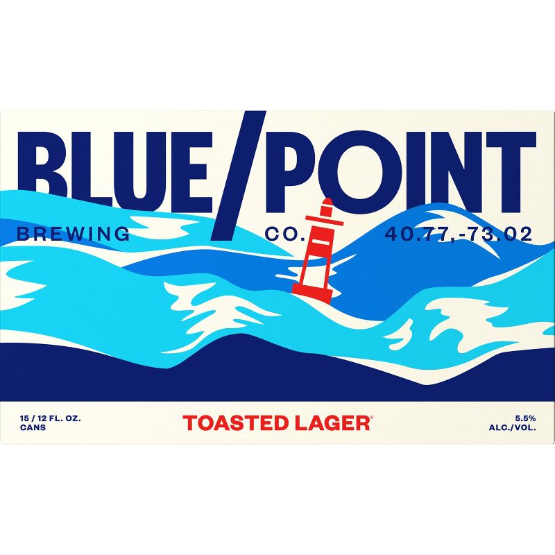 Blue Point Toasted Lager Beer - 15pk/12 fl oz Cans, 3 of 9