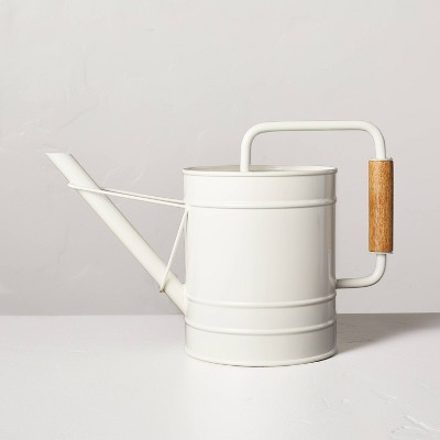 2.88L Painted Metal Watering Can Cream - Hearth &#38; Hand&#8482; with Magnolia