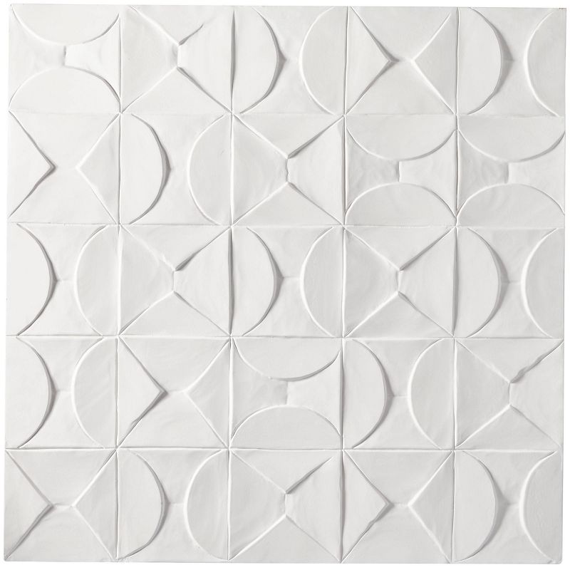 40&#34; x 40&#34; Wood Geometric Intricately Carved Wall Decor White - CosmoLiving by Cosmopolitan, 5 of 6