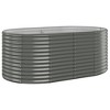 vidaXL Garden Raised Bed Powder-coated Steel 59.8"x31.5"x26.8" Anthracite - 2 of 4