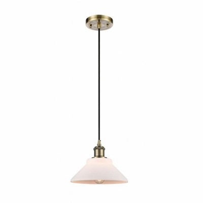 Orwell - 1 Light Cord Hung Mini Pendant In Industrial Style-6.5 Inches Tall and 8.38 Inches Wide