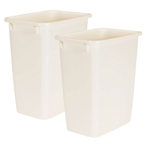 Rubbermaid 42 Qt. White Wastebasket with Lid - Valu Home Centers