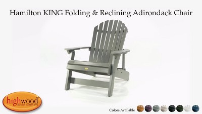 Hamilton Coastal Teak Folding Reclining Adirondack Chairs Set