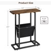 Whizmax Narrow Side Table for Small Spaces, Slim Thin End Table with Storage Holder for Couch, Living Room, Bedroom & Office - 2 of 4