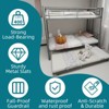 SeaCamel Heavy Duty Twin Over Full Metal Bunk Bed - Removable Stairs, 12" Under-Bed Storage, White for Teens & Adults - 4 of 4