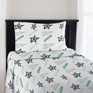 Sweet Home Collection NHL Dallas Stars Bed Sheet Sets - 1 of 4