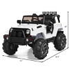 Infans 12V Kids Ride On Truck Car w/  Remote Control MP3 Music LED Lights White - 2 of 4