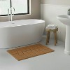 Knightsbridge Stylish And Comfortable All Season Traditional New Tile Design Cotton Bath Rug 17" X 24" Natural - 2 of 4