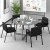 Tangkula Set of 4 Waiting Room Chair No Wheels w/ Padded Armrests Guest Chair for Meeting - 2 of 4