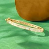 Ross-Simons Mother-Of-Pearl Bangle Bracelet in 18kt Gold Over Sterling Size 7 - 3 of 4