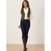 INSPIRE CHIC Women's Denim Sleeveless V Neck Button Down Casual Waistcoat Vest - 3 of 4
