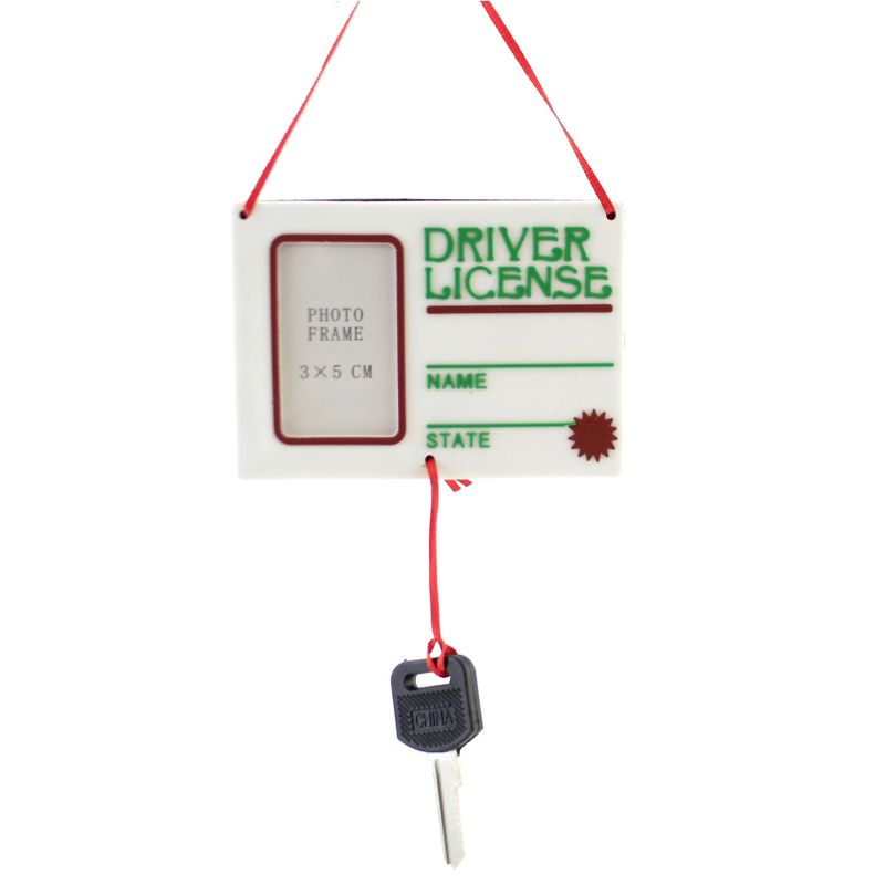 KURT S. ADLER INC 3.5 Inch Drivers License W/ Photo Dyi Personalize 1St Car Tree Ornaments, 1 of 4