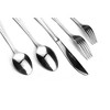J&V TEXTILES 40-Piece Stainless Steel Flatware Silverware Set for 8 - 3 of 4