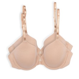 Felina | So Smooth Modal Everyday Demi T-Shirt Bra | Lightly Padded | 2-Pack - 1 of 4