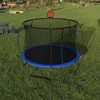 NAYSAYE Trampoline 14FT with Basketball Hoop Enclosure Net and Ladder for Outdoor Recreation, Black and Blue, 168.11"*102.37"*142.20" - 2 of 4