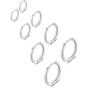 Hypoallergenic Steel Huggie Hoop Earrings for Cartilage, Helix & Lobes (6mm-14mm) - 1 of 4