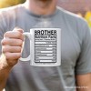 Brother Nutrition Facts Mug, Birthday Gift (Non-Custom Only)| OrnamentallyYou - 3 of 4