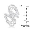 Slickblue 1 Ct. Round Cubic Zirconia Double Loop Wrap Ring, Pave Setting, Women’s Statement Jewelry, Sizes 5-10 - image 3 of 4