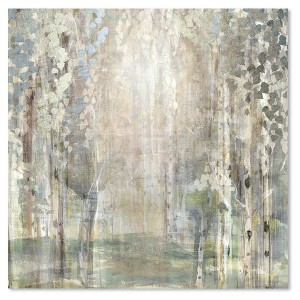 Birch Wood Clearing Gallery-Wrapped Canvas - 1 of 4