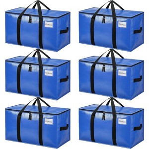 Heavy Duty Moving Bags Strong Handle, Extra Large Moving Boxes, Storage Tote Clothes, College Moving Supplies - 1 of 4