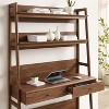 Modway Bixby Home Office Desk with Bookshelf in Walnut - 4 of 4