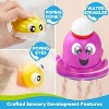 Joyfy Baby Bath Toy Set Magnetic Fishing Toy with Fishing Rod, Puffer & Clown Fish, Wind-up Shark and Turtle, Sensory Development for Infants Toddler - 3 of 4