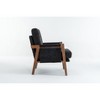 Okak Mid-Century Style Ergonomic Lounge Armchair with Soft Waist Cushion,Reading Leisure Chair for Living Rooms,Relaxation Areas - 3 of 4