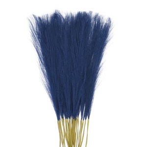 Unique Bargains Party Wall Vase Wedding Decor Tall Fluffy Faux Pampas Grass Blue 30 Pcs - 1 of 4